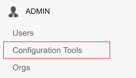 Select Configuration Tools