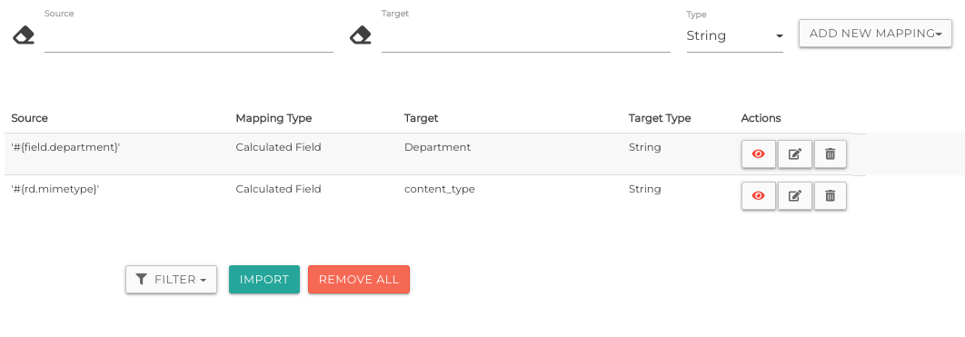 Content Type Mapping