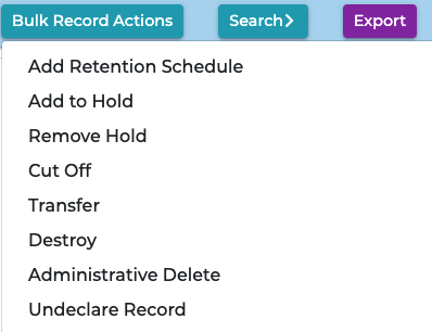 Bulk Record Widget Instance