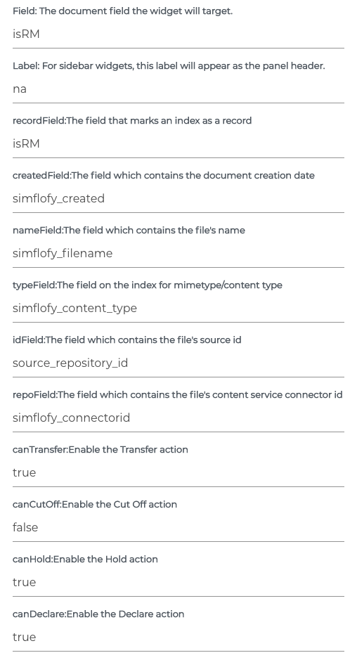 Setting up Record Management Search Results