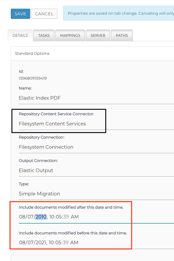 Set Content Service Connection