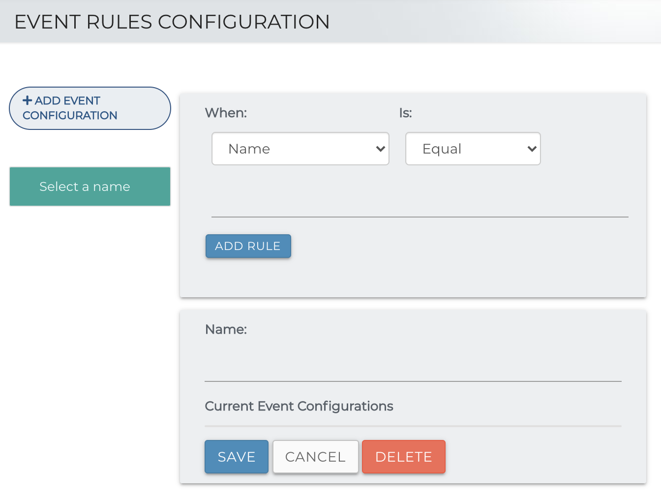 Job Event Configuration