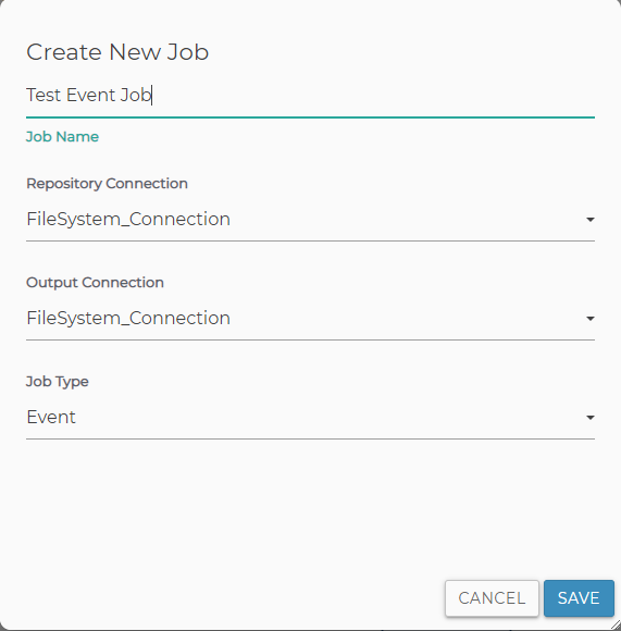 Create New Job