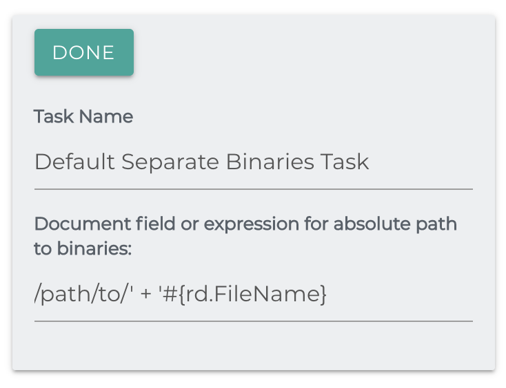 Create Separate Binaries Task