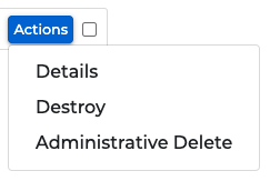 Administrative Delete