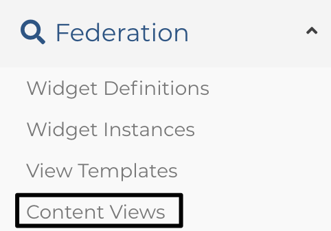 Select Content Views