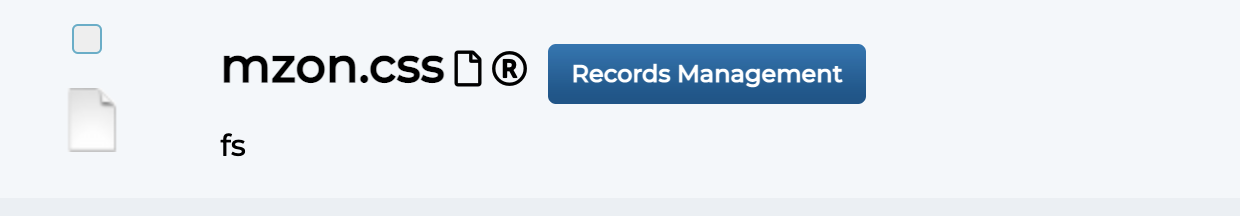 Records Management View