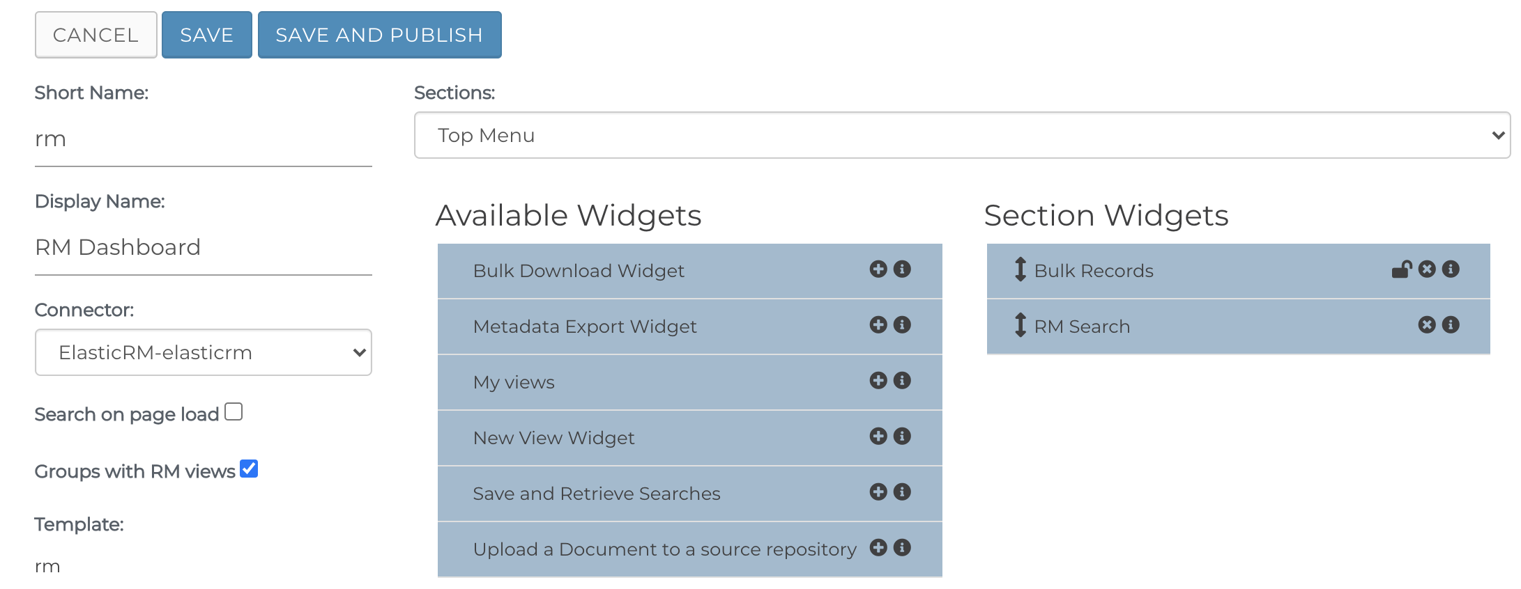 Publish Content View