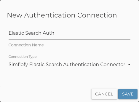 New ElasticSearch Authentication Connection